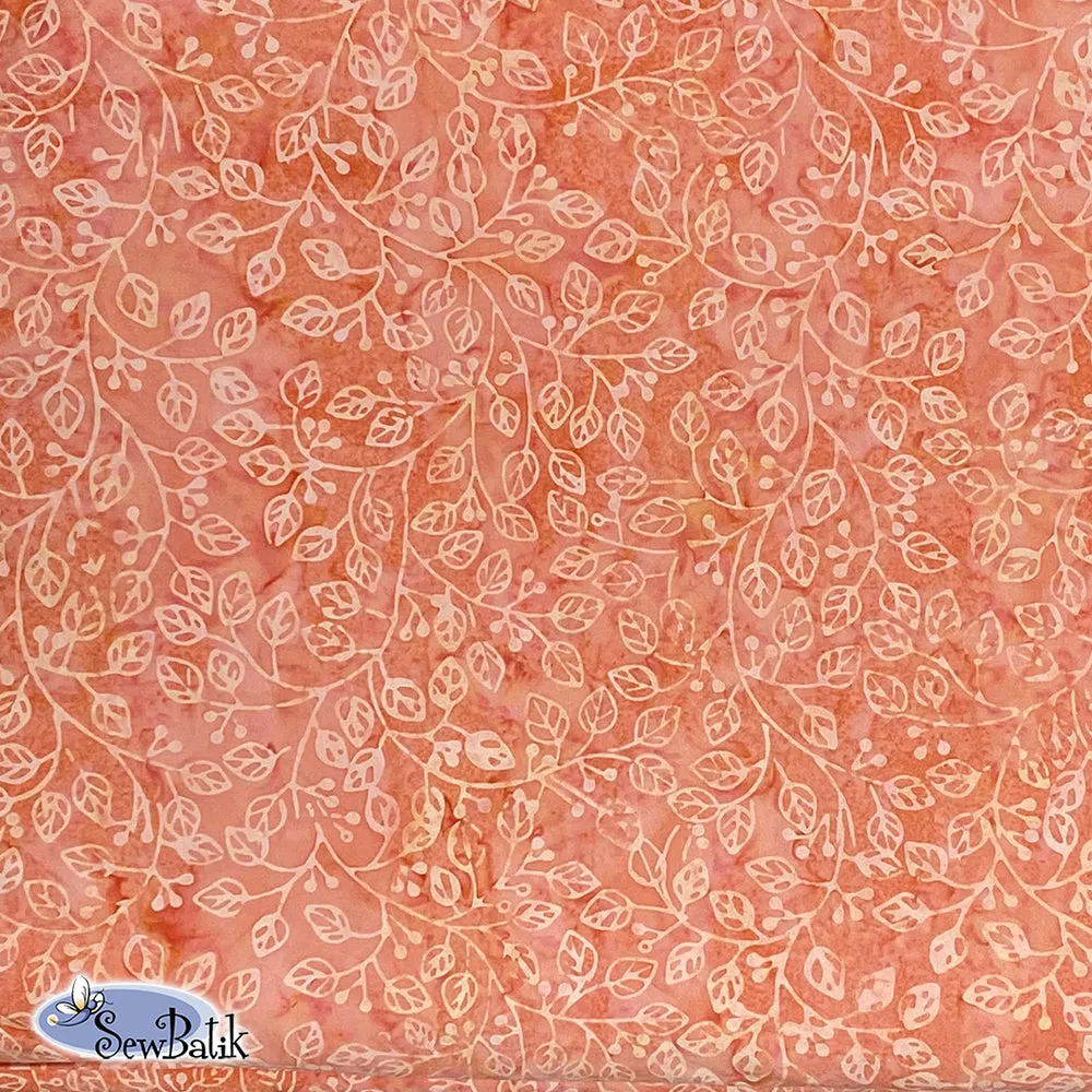 115" Wide Batik - Violetta - Coral Peach