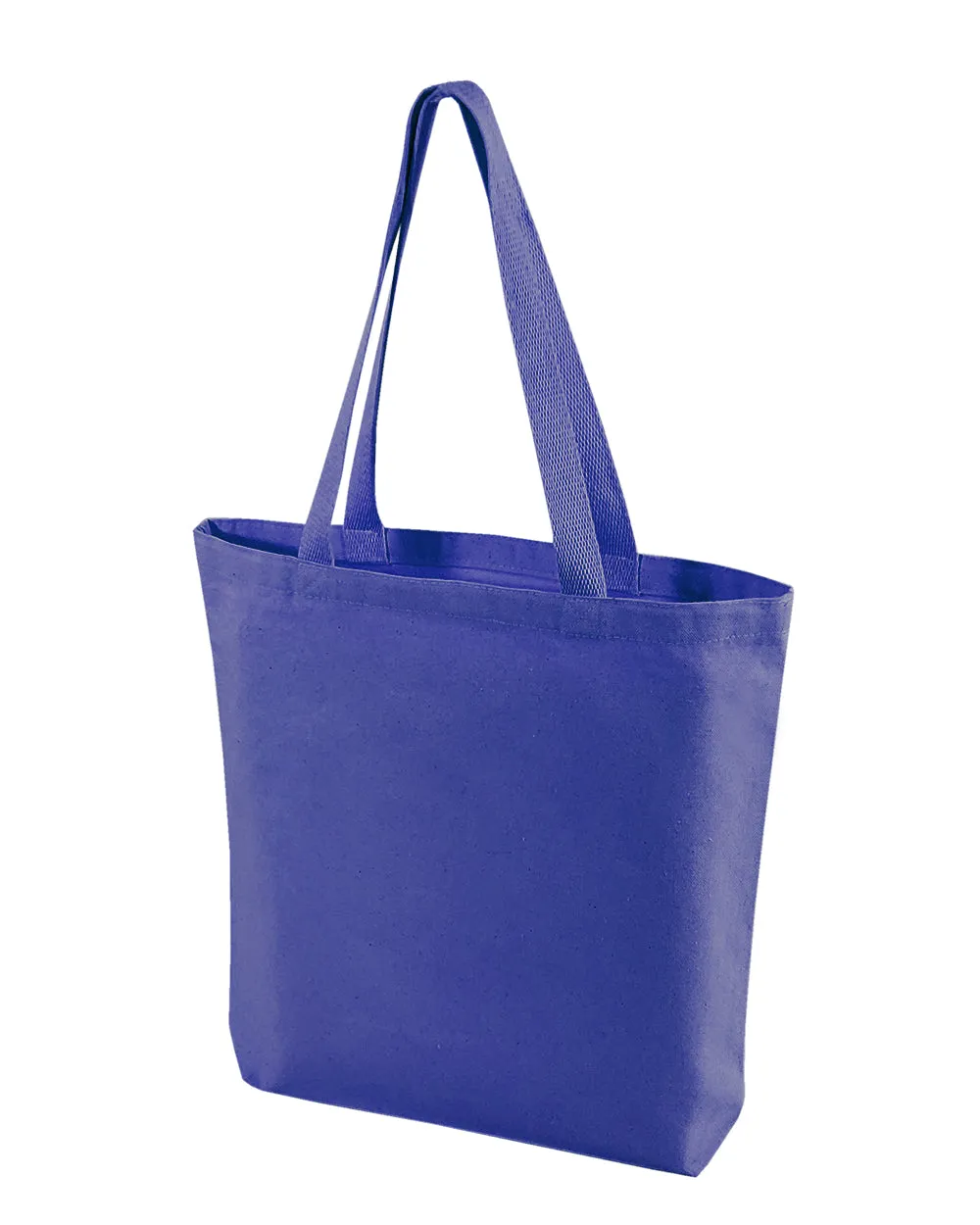 12 ct High Quality Promotional Canvas Tote Bags w/Gusset - By Dozen