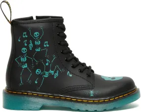 1460 Glow-In-The-Dark Skeleton Print Boots - Little Kids|-|Bottes à imprimé squelette Glow-In-The-Dark 1460 - Petit Enfant