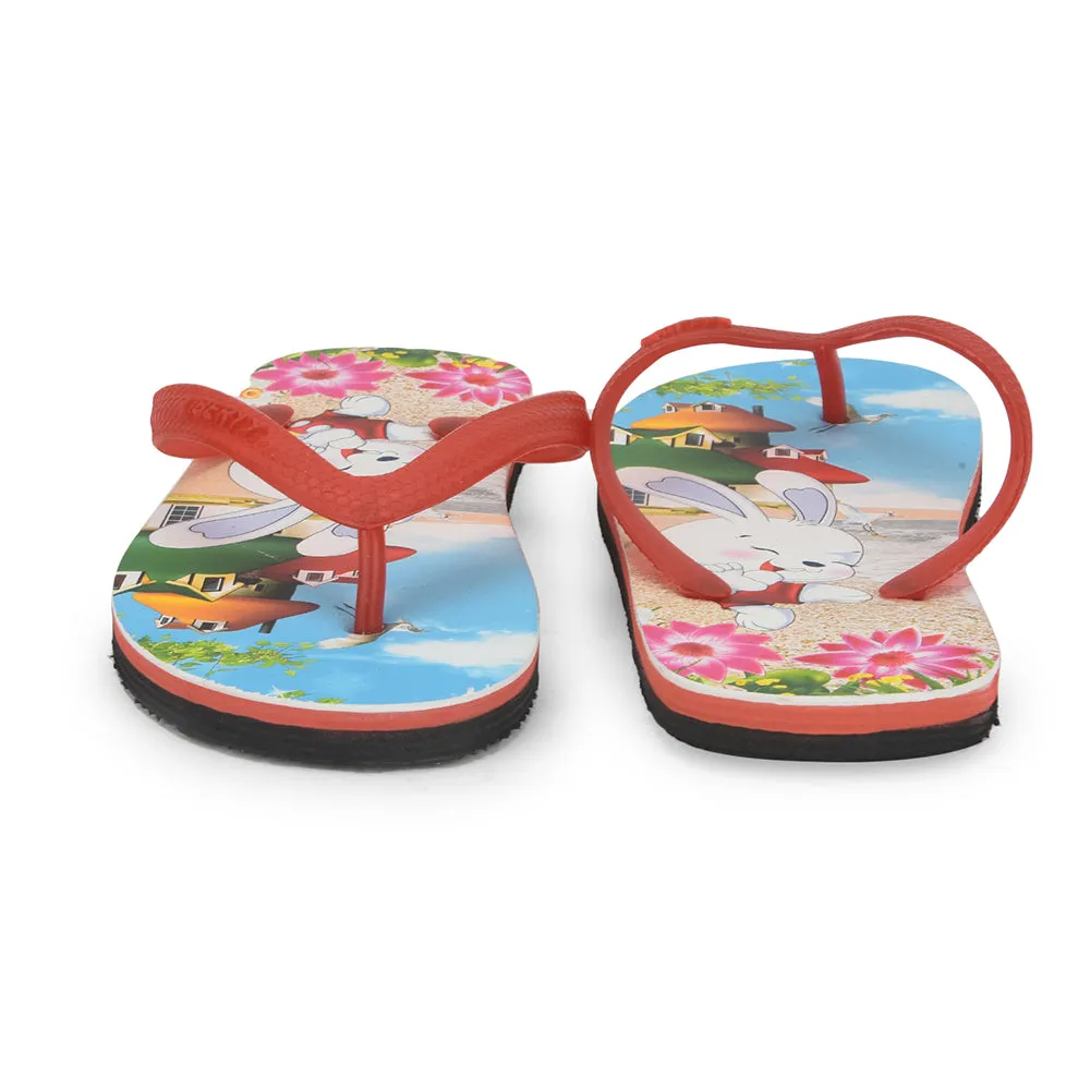 A-HA By Liberty AHA-127E Red Flip Flop For Kids