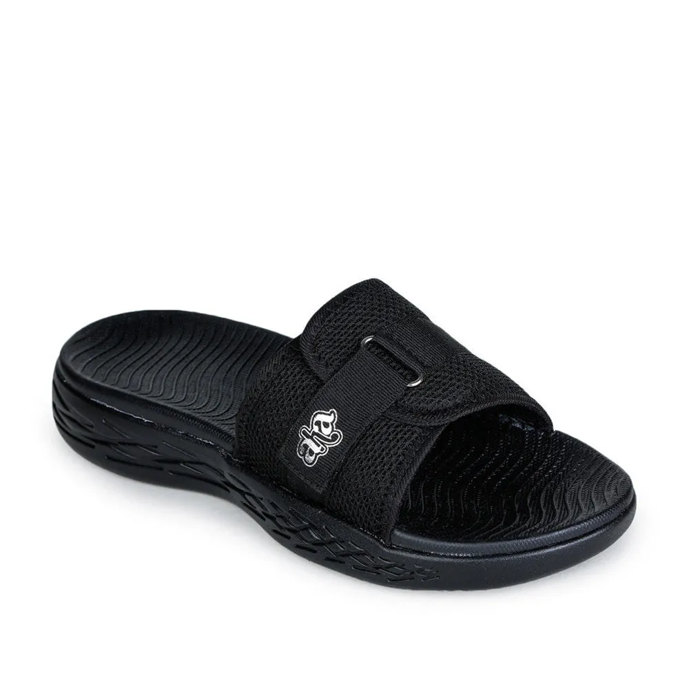 A-HA By Liberty Black Slides For Men IMPACT-10