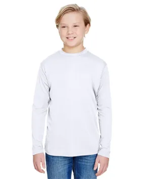 A4 NB3165 Youth Long Sleeve Cooling Performance Crew Shirt