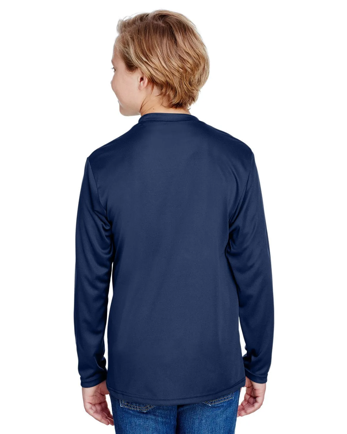 A4 NB3165 Youth Long Sleeve Cooling Performance Crew Shirt