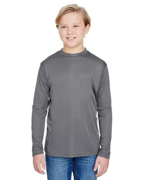 A4 NB3165 Youth Long Sleeve Cooling Performance Crew Shirt