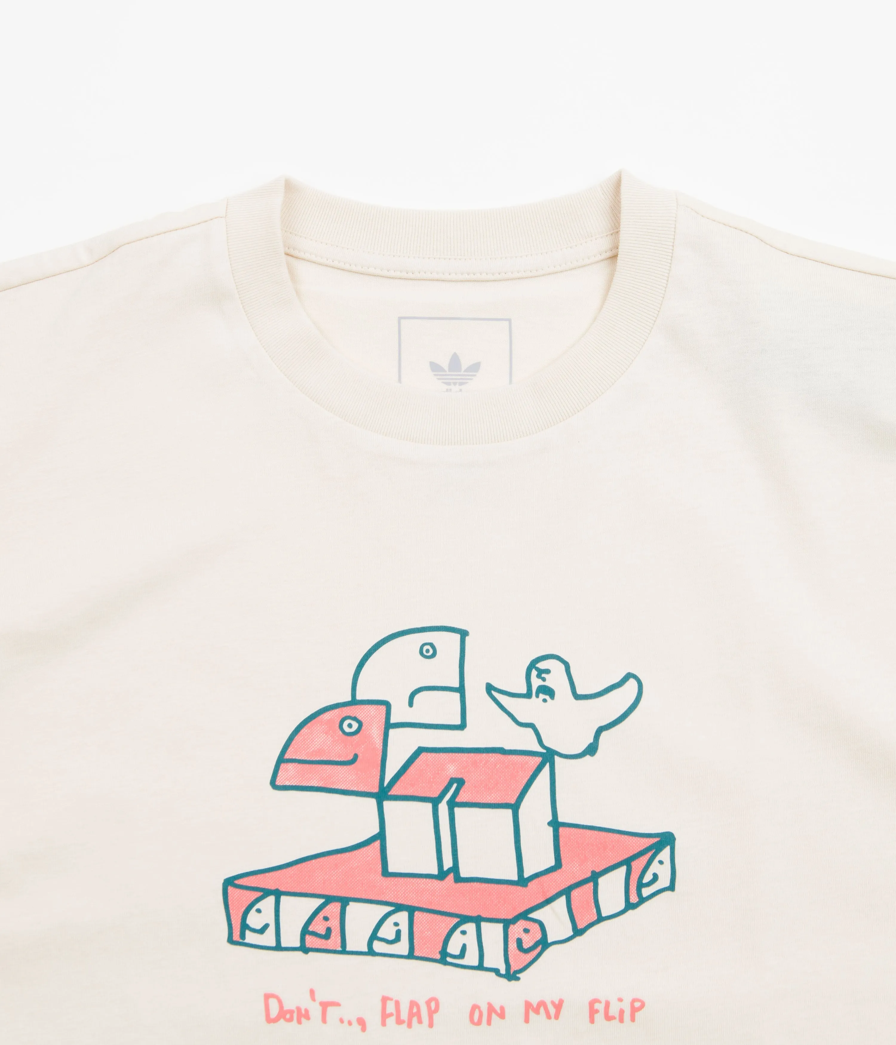 Adidas Shmoofoil Don't Flip T-Shirt - Wonder White / Multi