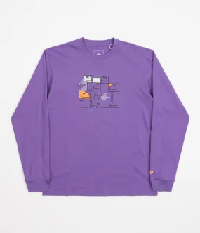 Adidas Shmoofoil Pool Long Sleeve T-Shirt - Purple Rush / Multi