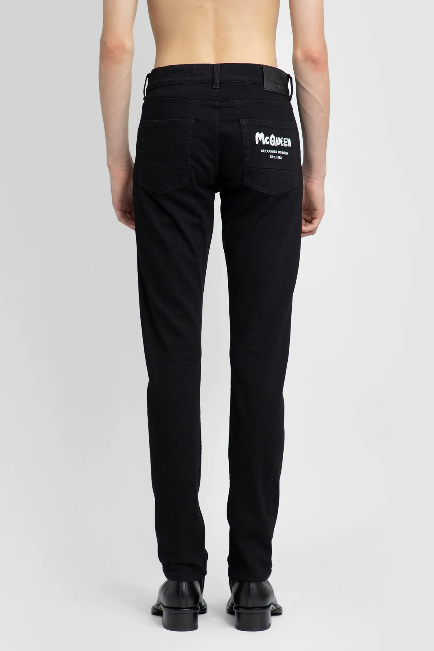 ALEXANDER MCQUEEN MAN BLACK JEANS