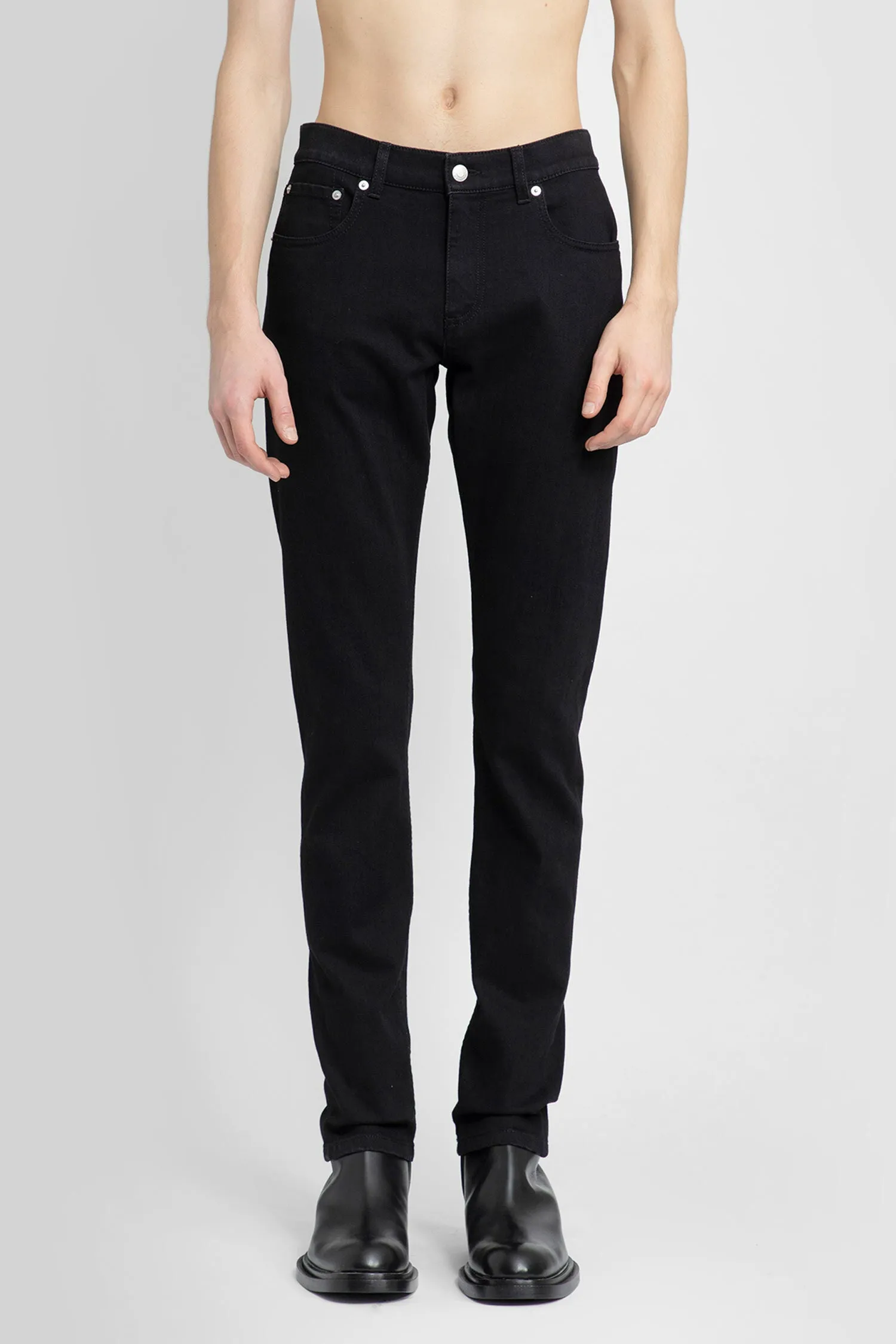 ALEXANDER MCQUEEN MAN BLACK JEANS