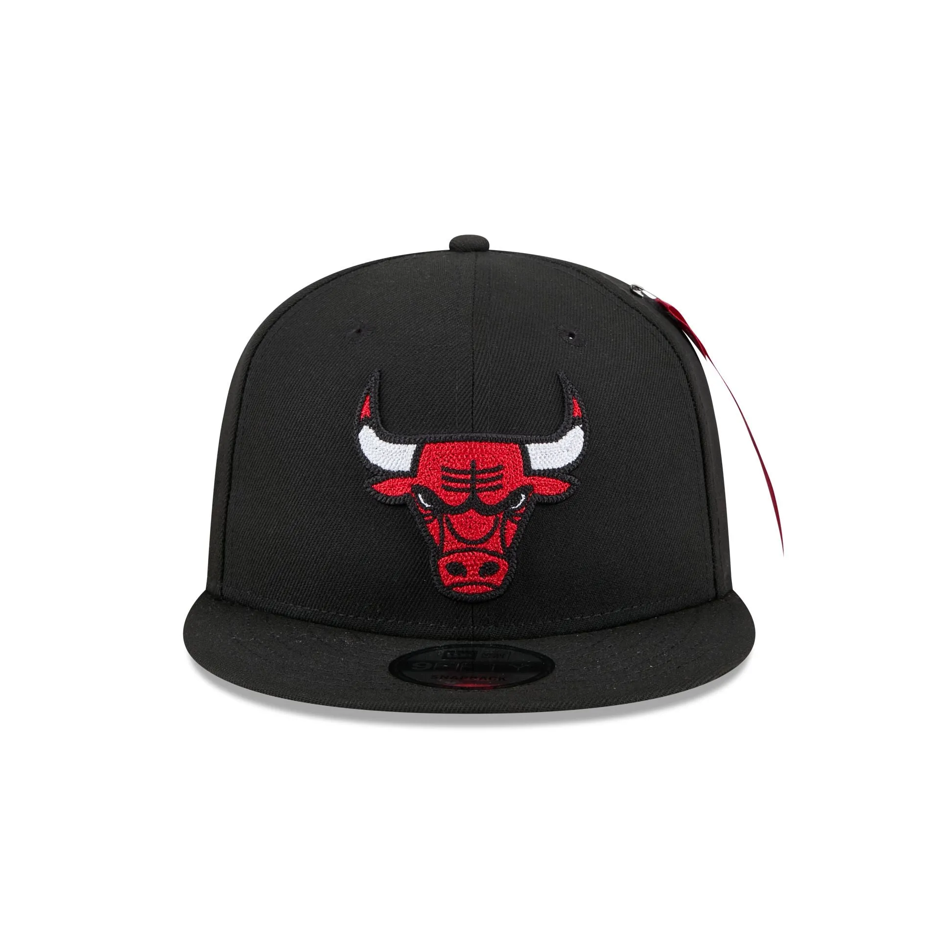 Alpha Industries x Chicago Bulls Black 9FIFTY Snapback Hat