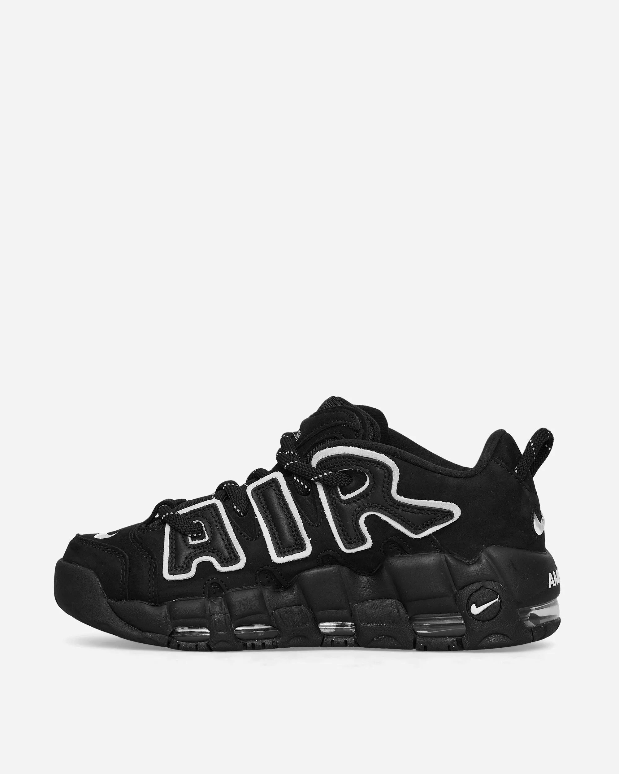 AMBUSH Air More Uptempo Low Sneakers Black / White