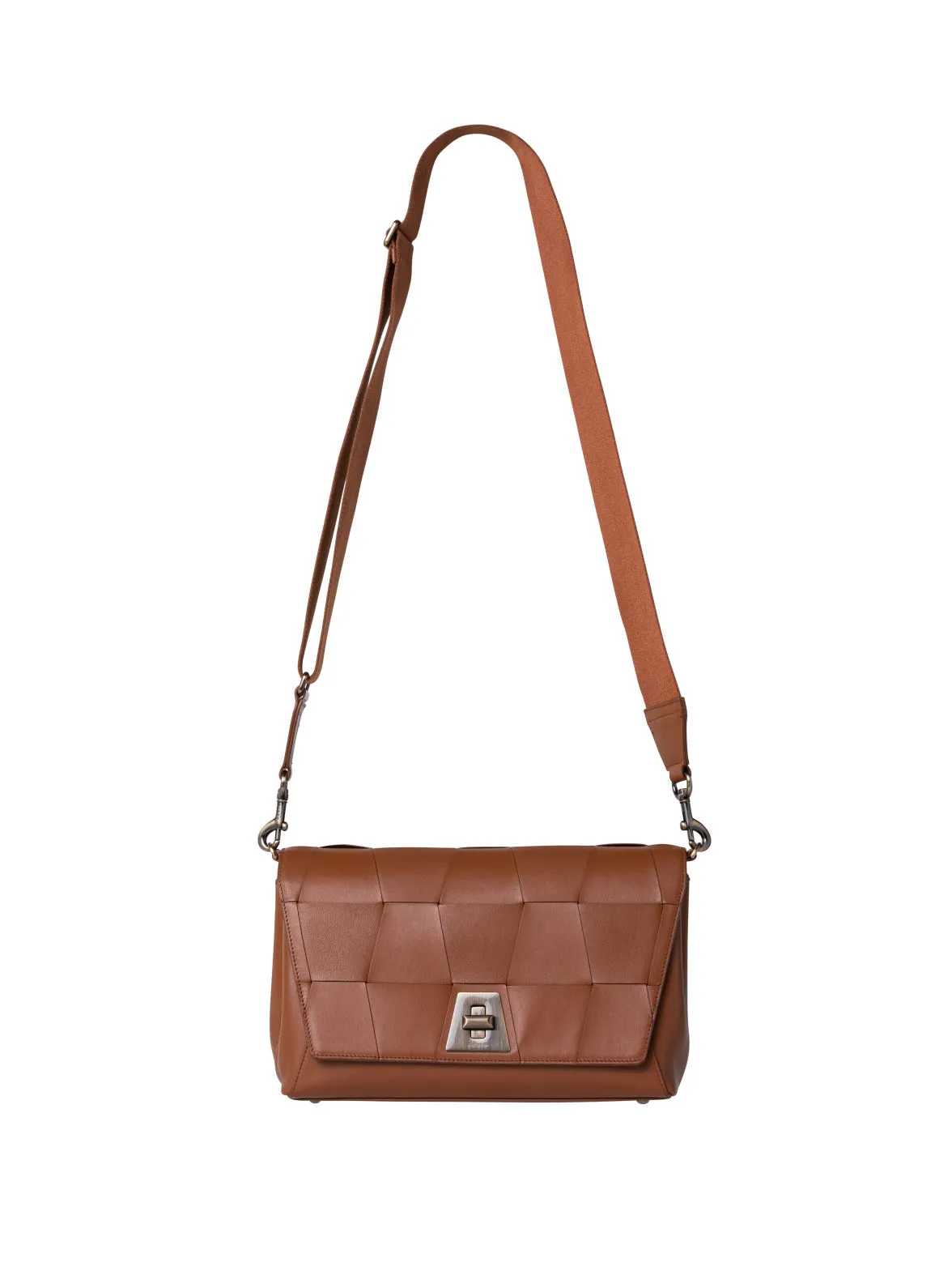 Anouk Day Bag In Braided Trapezoids