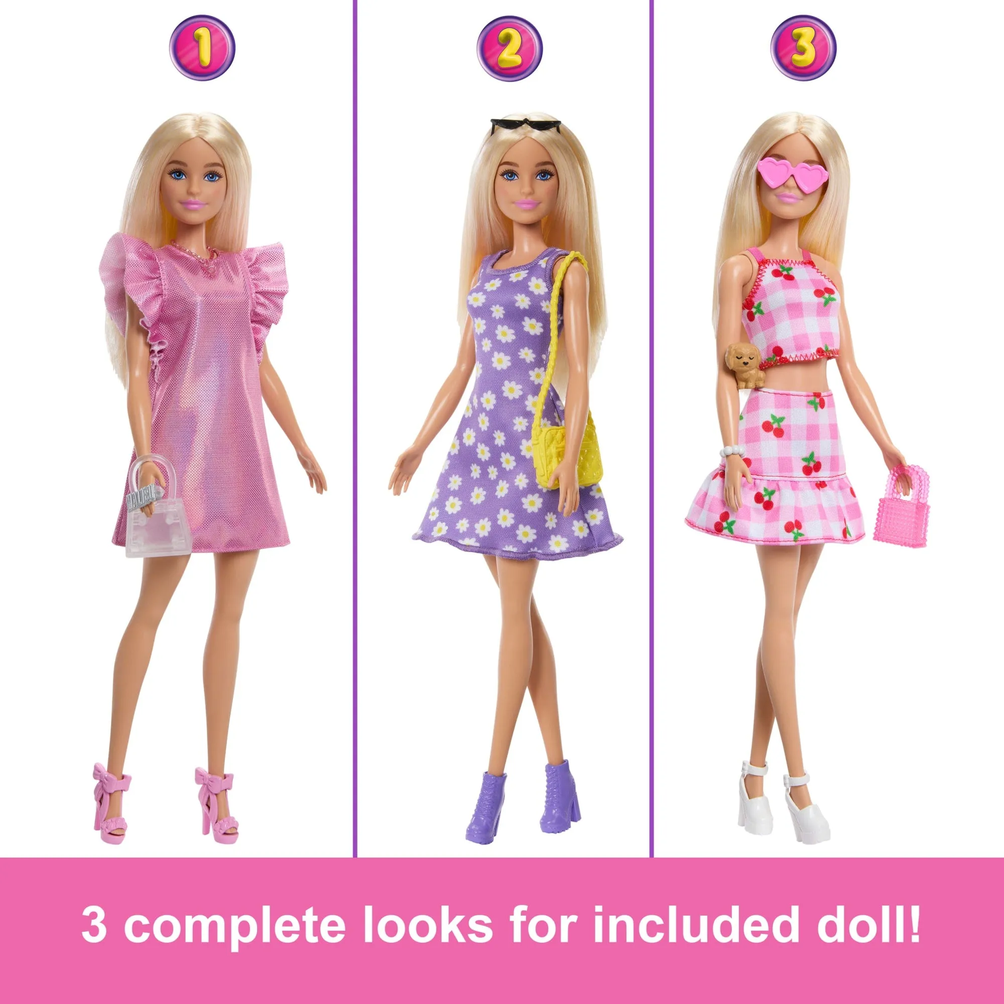 Barbie Dream Closet Toy Playset With Fashion Doll, CloThes, & Accessories, 3-Ft-Wide With 25  Pieces