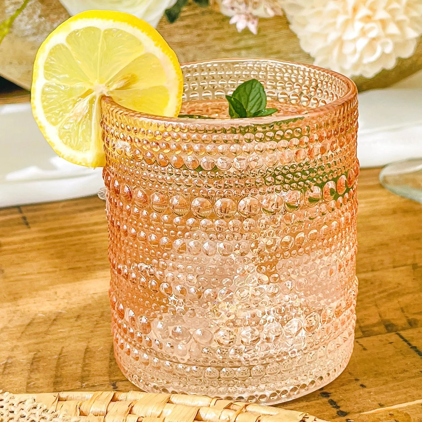 Beaded Vintage Glass