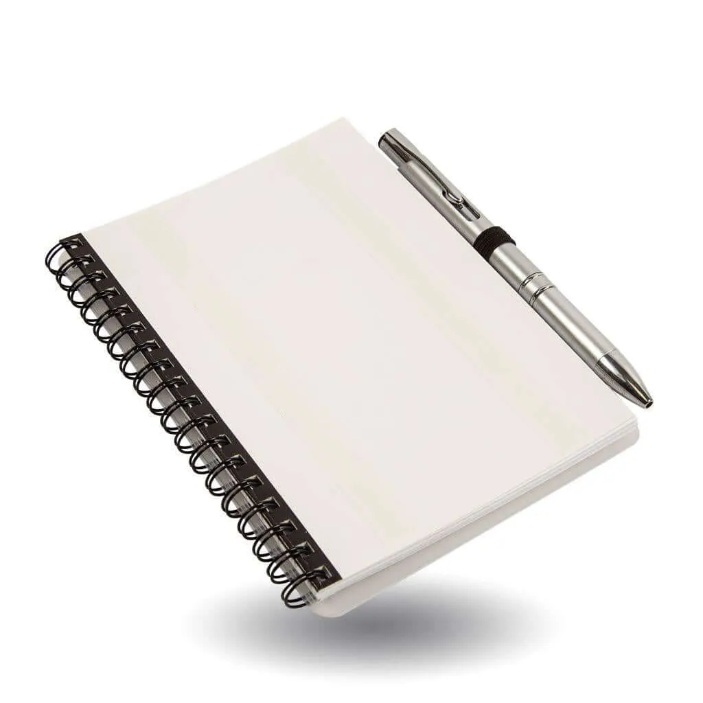 Blank 152 x 102mm Note Book & Pen - Pack of 10