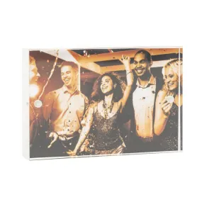 Blank Acrylic Magnetic Photo Frame Block Insert 90 x 60mm (3.5 x 2.3 inch) - Pack of 6