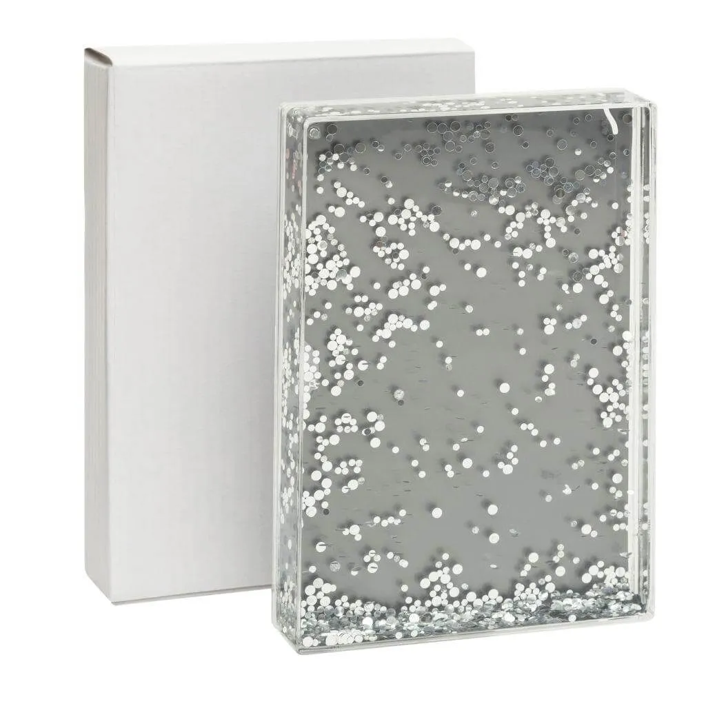 Blank Glitter Photo Block Frame Insert 152 x 102mm (6 x 4 inch) - Pack of 6