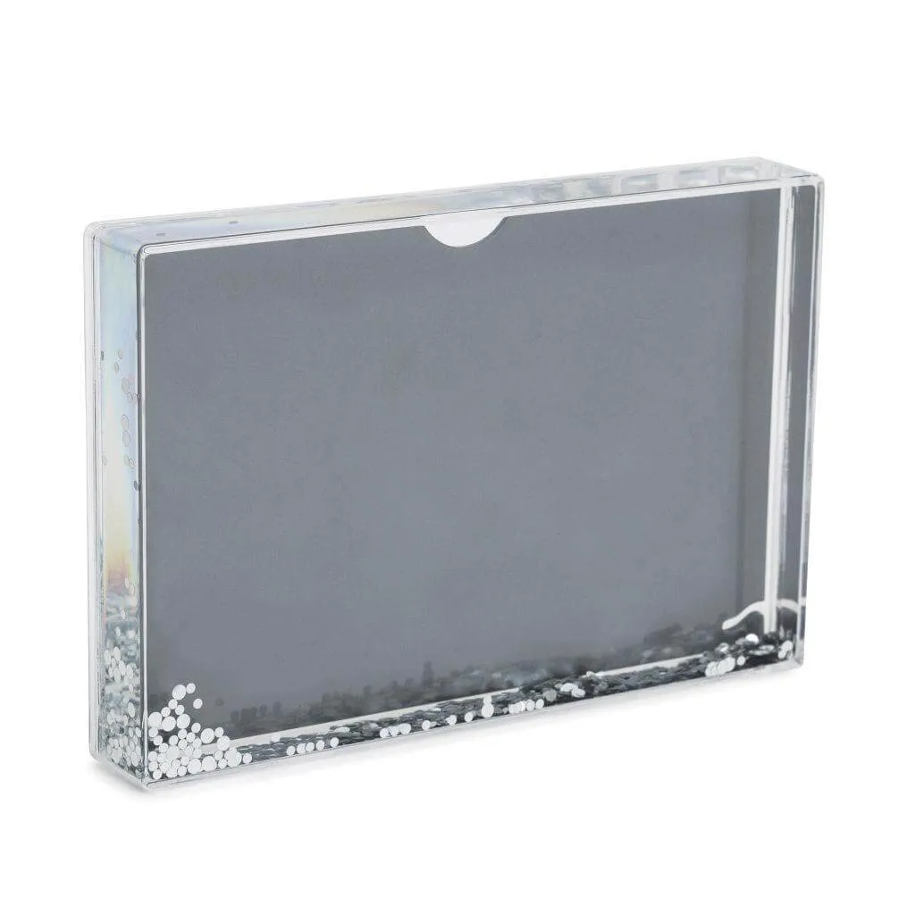 Blank Glitter Photo Block Frame Insert 152 x 102mm (6 x 4 inch) - Pack of 6