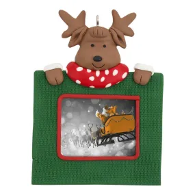 Blank Reindeer Christmas Tree Ornament Insert Size 45 x 35mm - Pack of 6