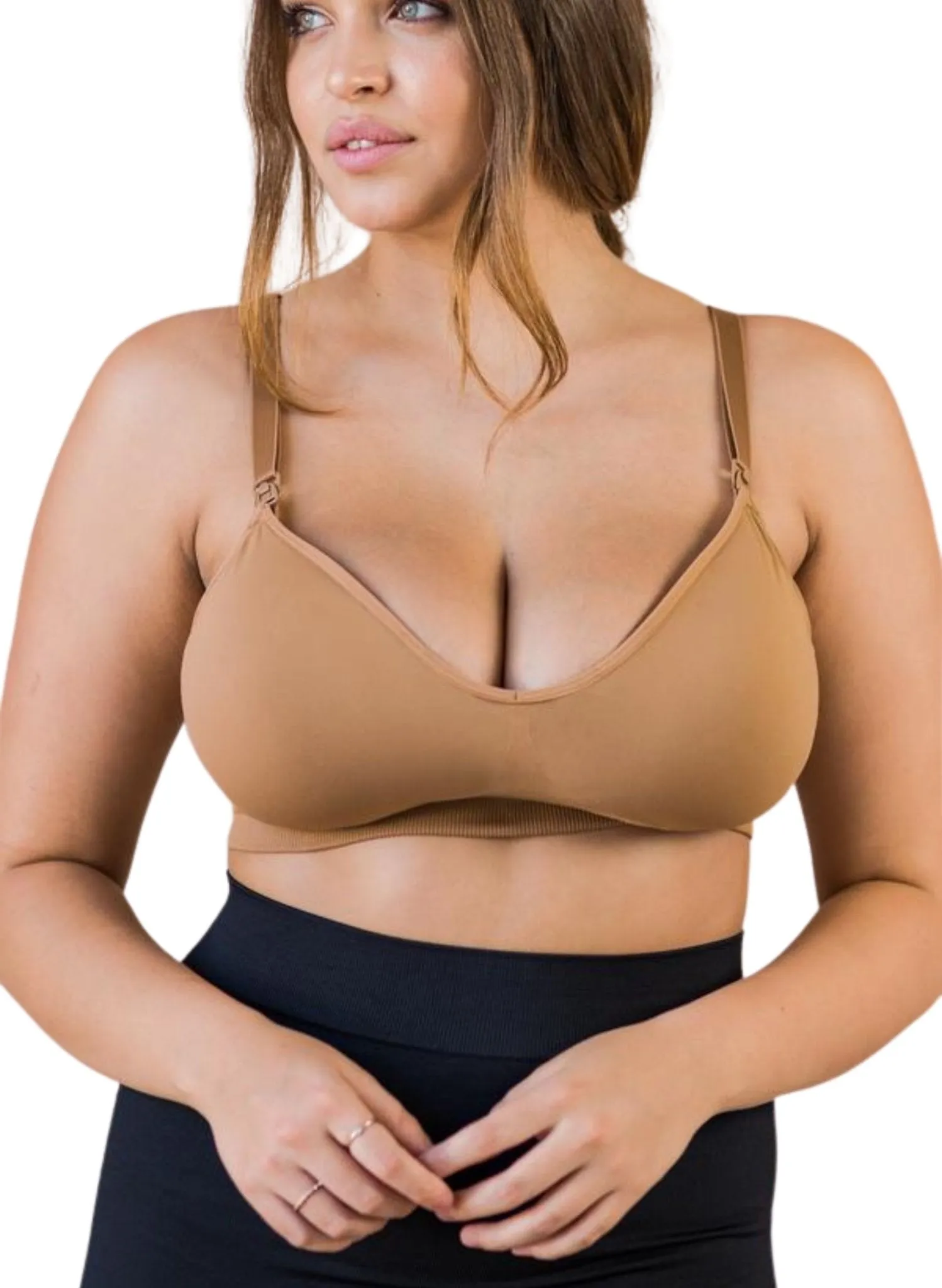 BLANQI Body Cooling Maternity & Nursing Bra - Tan