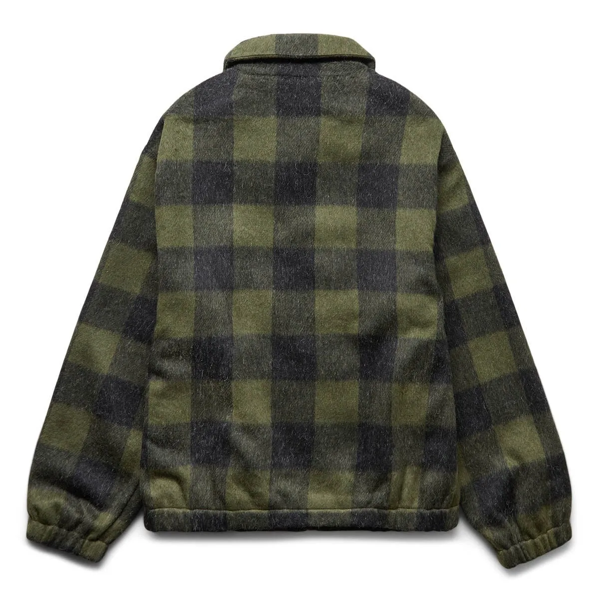 BRUSHED CHECK ZIP JACKET