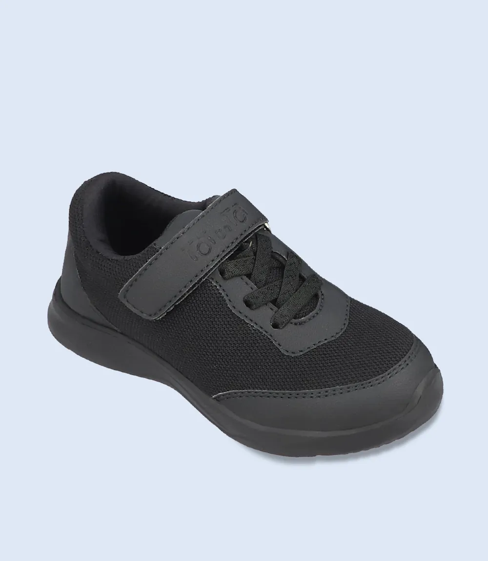 BU0005-BLACK-Kids School Shoes