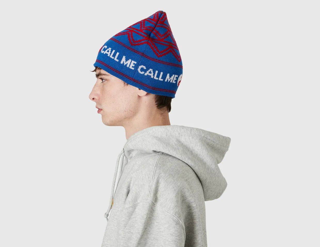 Call Me 917 Snowflake Beanie / Blue