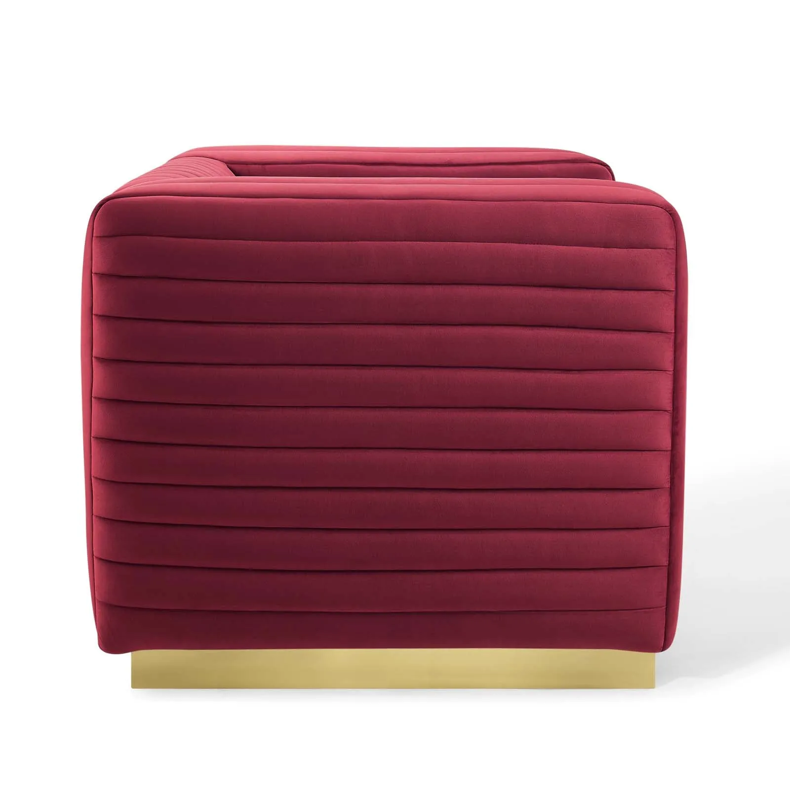 Charisma Channel Tufted Performance Velvet Accent Armchair by Modway