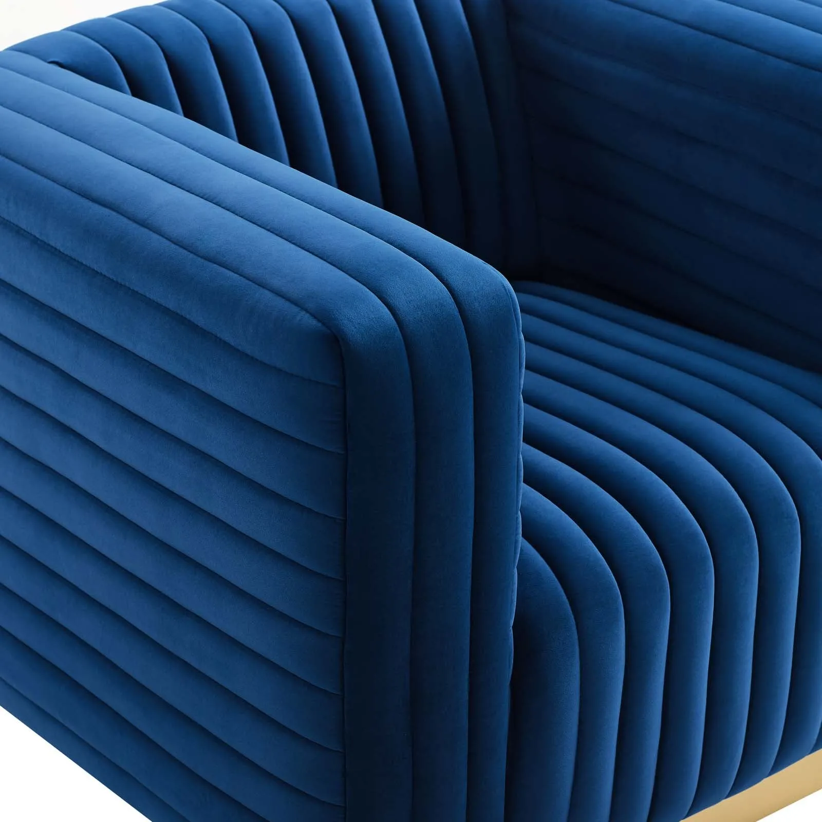 Charisma Channel Tufted Performance Velvet Accent Armchair by Modway