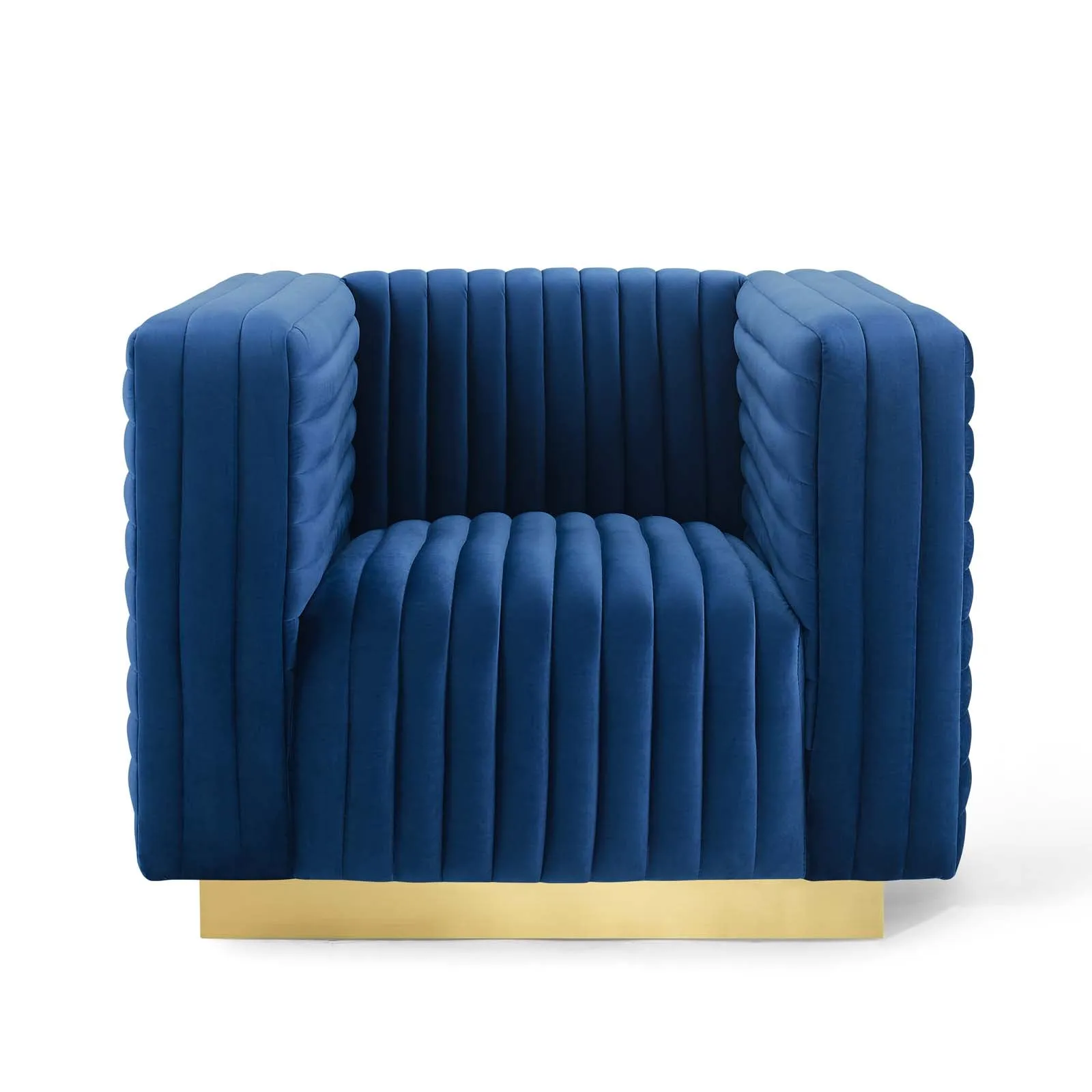 Charisma Channel Tufted Performance Velvet Accent Armchair by Modway