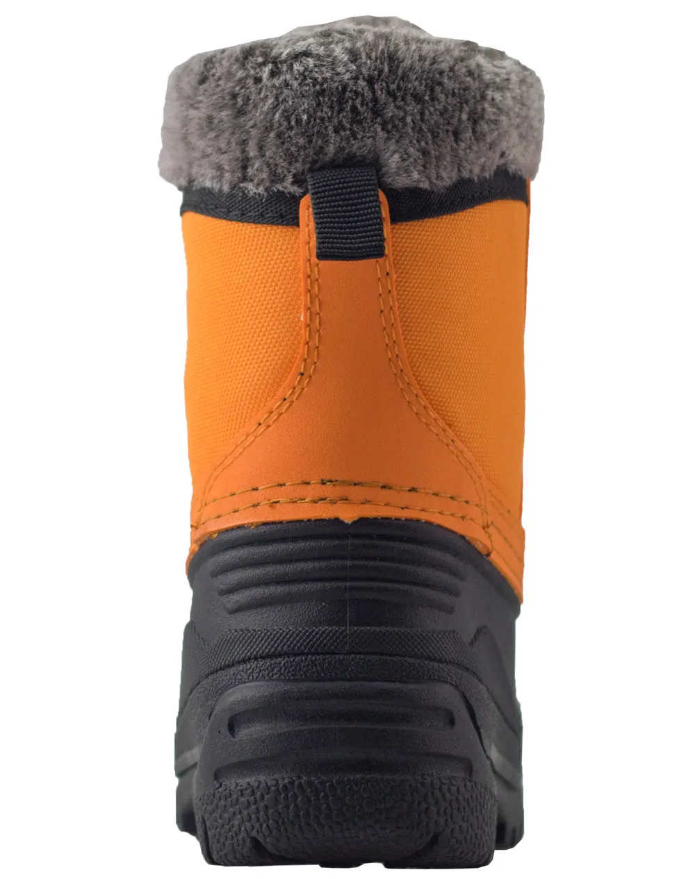 CHILDREN’S WINTER SNOW BOOTS, LAVA ORANGE