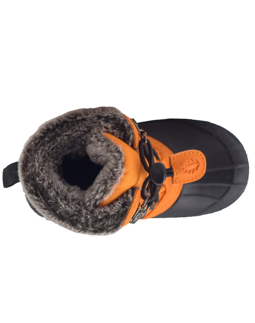 CHILDREN’S WINTER SNOW BOOTS, LAVA ORANGE