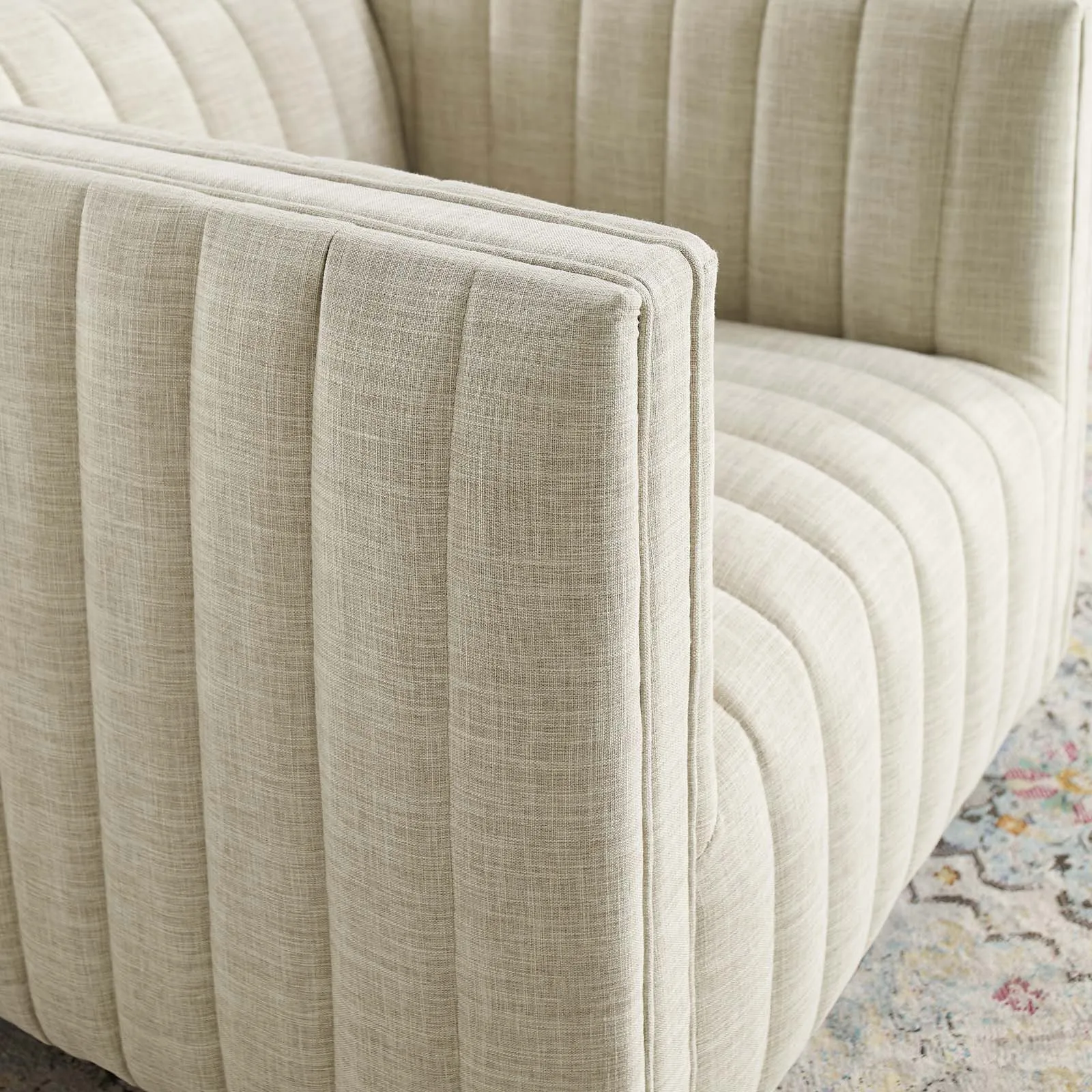 Conjure Tufted Swivel Upholstered Armchair by Modway