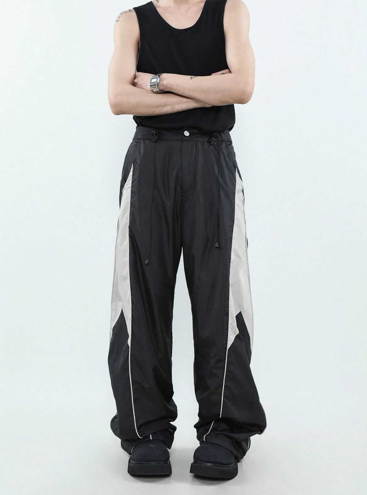 Contrast Side Seam Sports Pants