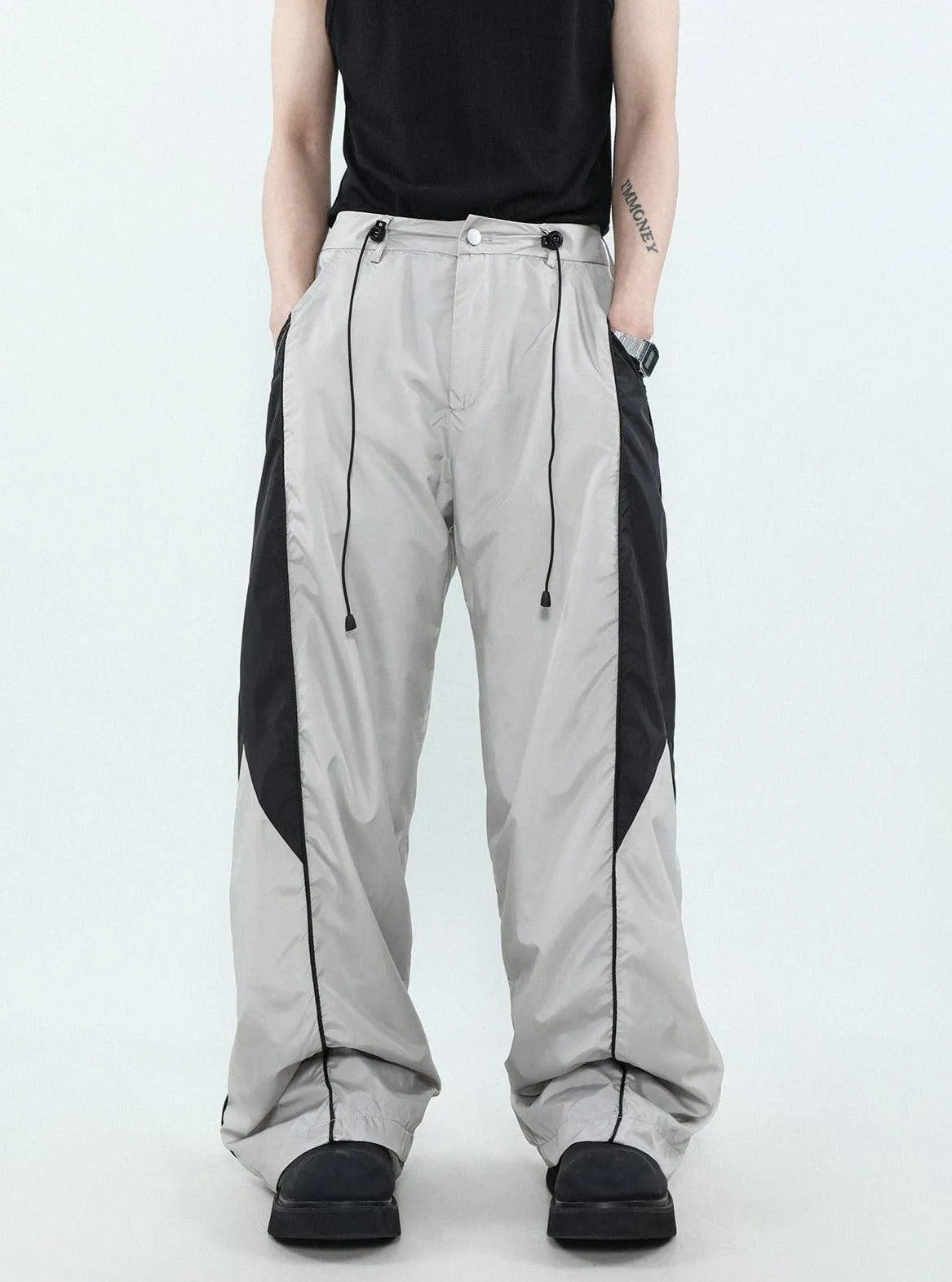 Contrast Side Seam Sports Pants