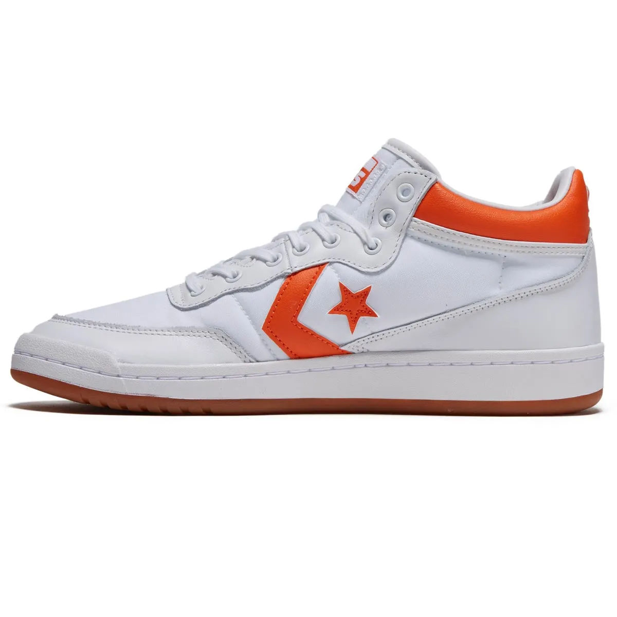 Converse Fastbreak Pro Mid Shoes - White/Orange/White