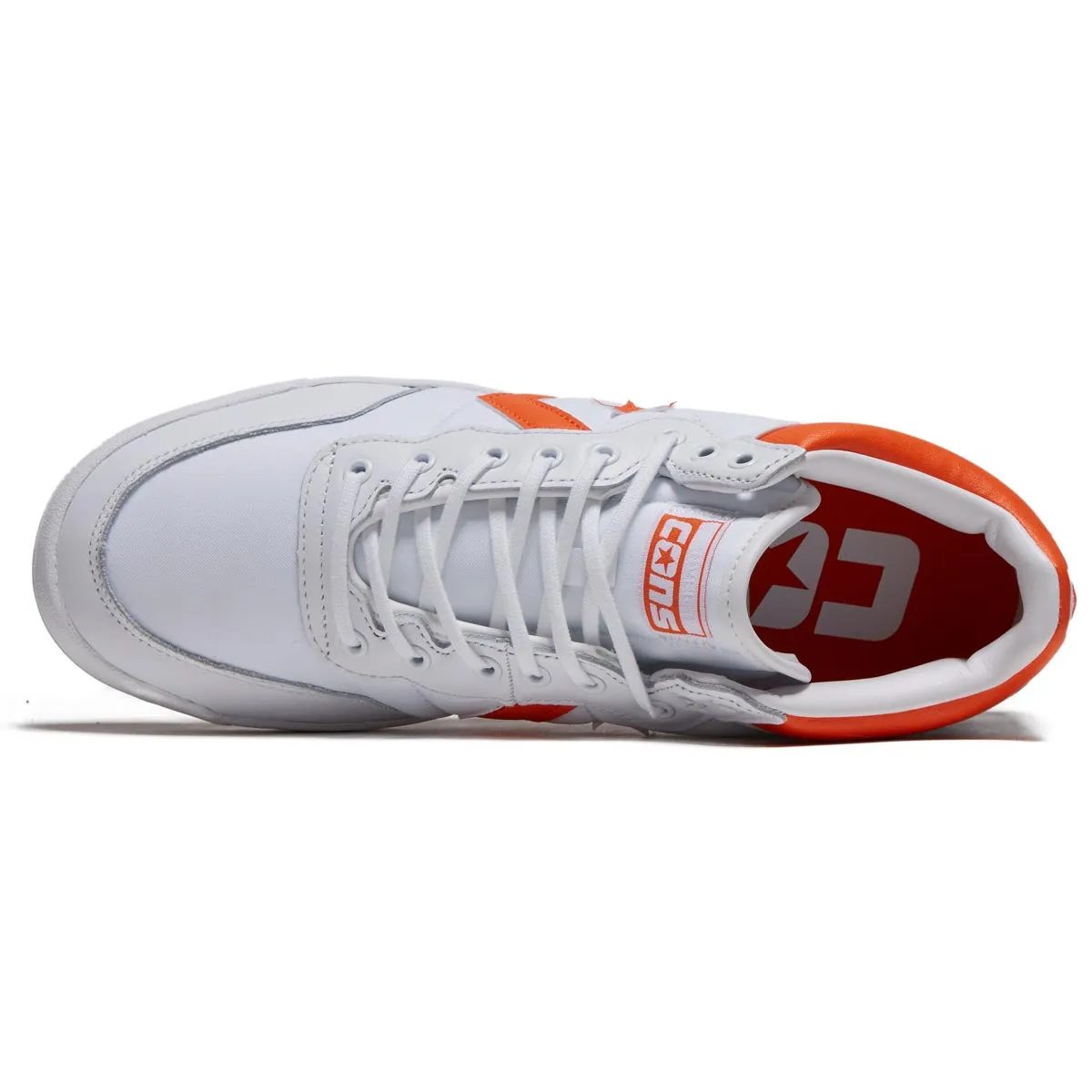 Converse Fastbreak Pro Mid Shoes - White/Orange/White