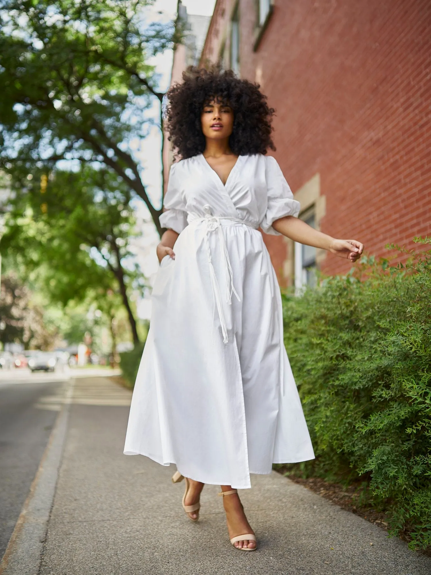 Cris Belted Maxi Shirt Dress