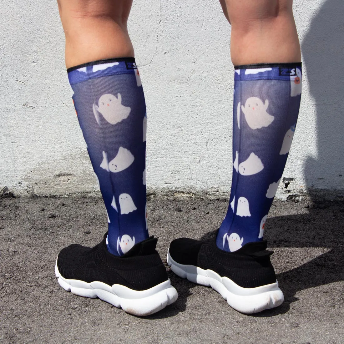 Cute Ghosts Compression Socks (Knee-High)