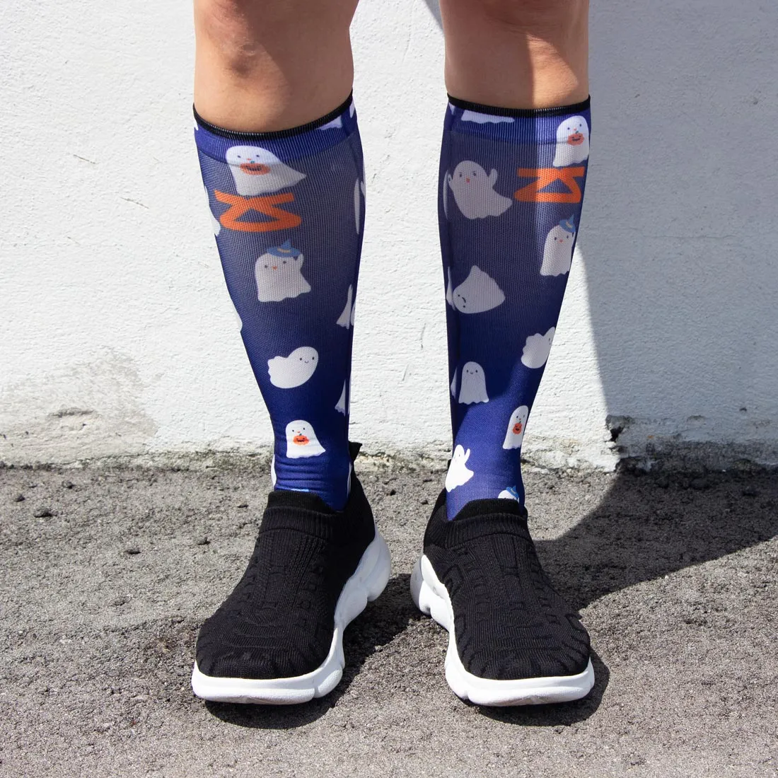 Cute Ghosts Compression Socks (Knee-High)