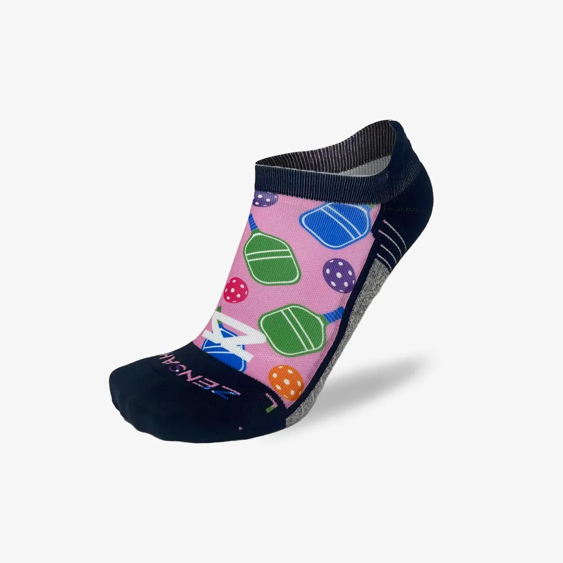 Cutesy Pickleball Running Socks (No Show)