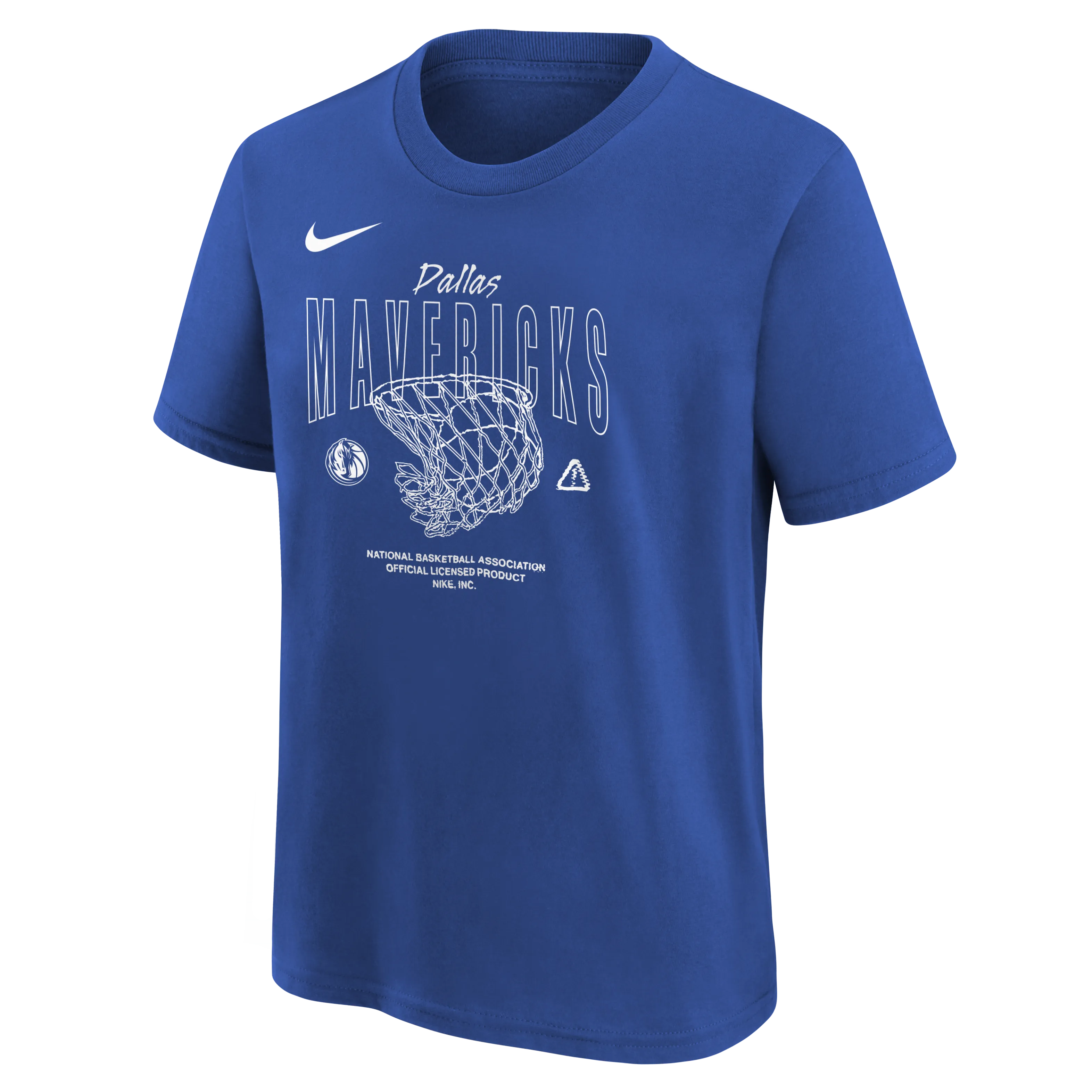 DALLAS MAVERICKS NIKE OUTERSTUFF YOUTH ROYAL BLUE COURTSIDE TEE