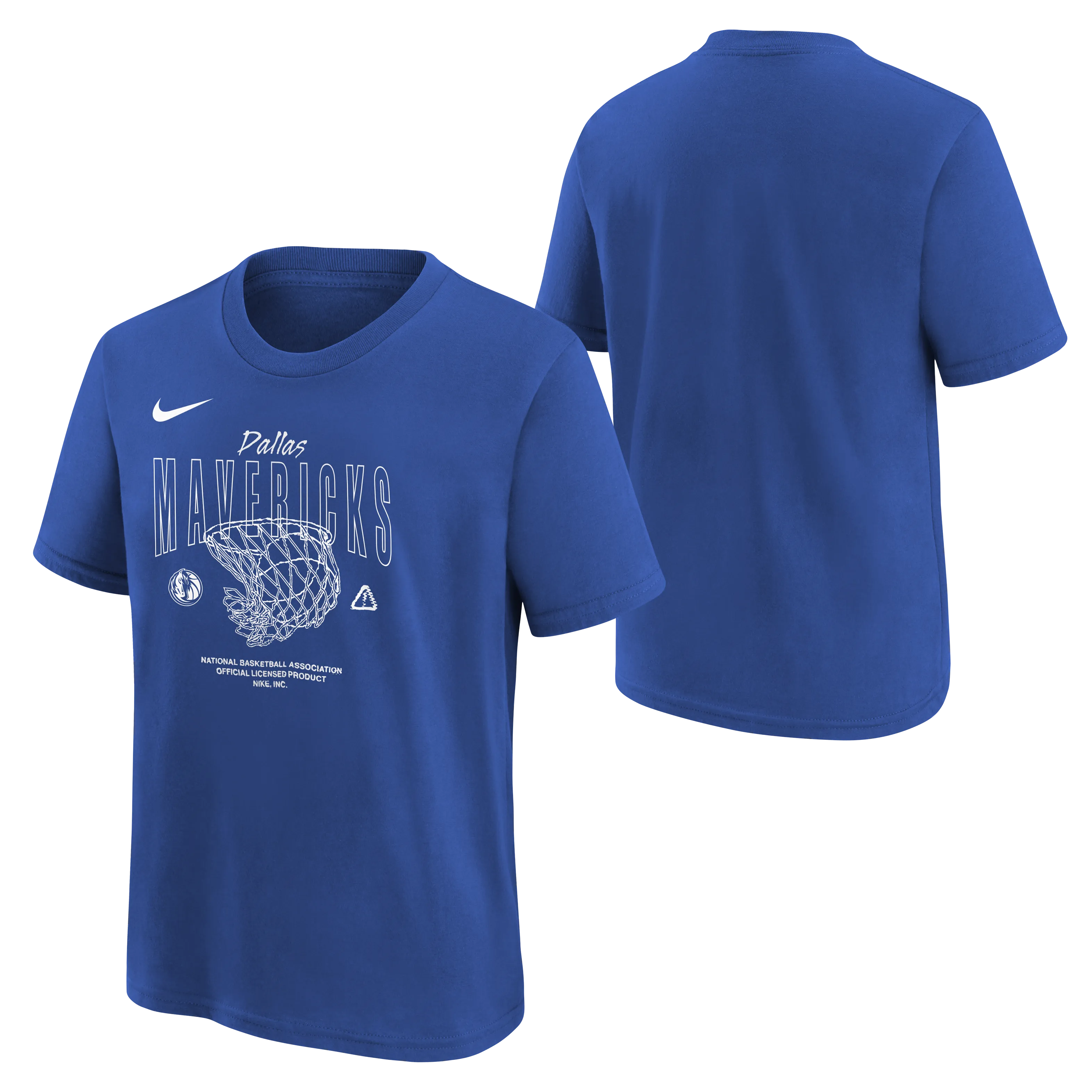 DALLAS MAVERICKS NIKE OUTERSTUFF YOUTH ROYAL BLUE COURTSIDE TEE