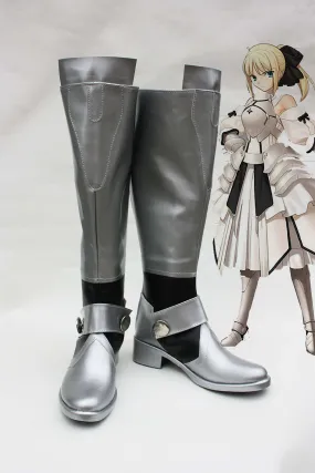 Fate/Unlimited Codes Saber Lily Cosplay Shoes Boots Costum made