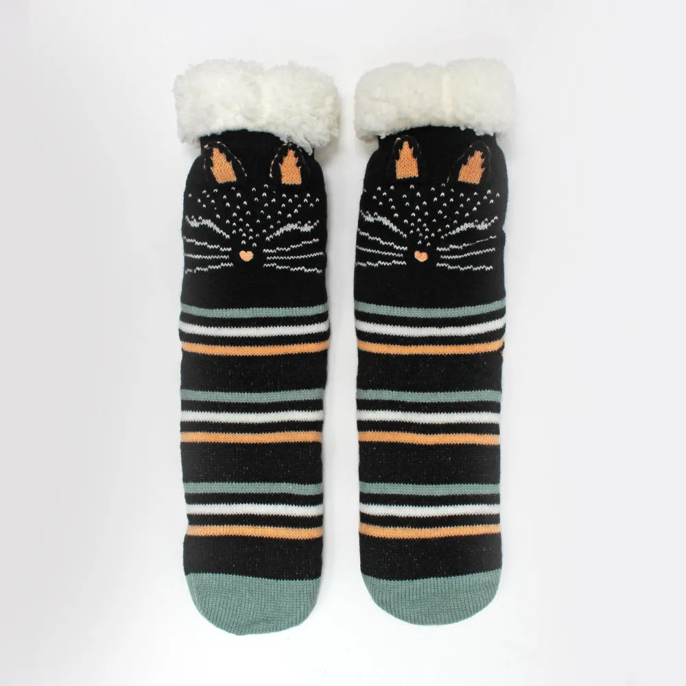 Feline Slipper Socks