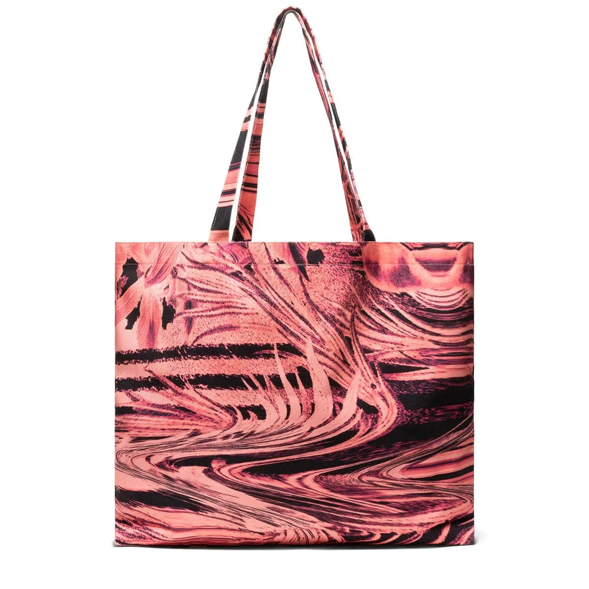 FLOWER PRINT DENIM TOTE BAG