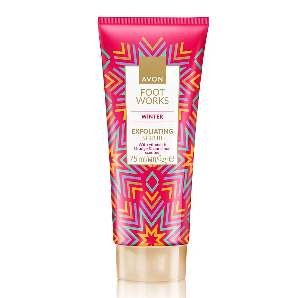 Foot Works Winter Exfoliating Scrub: Orange & Cinnamon - 75ml