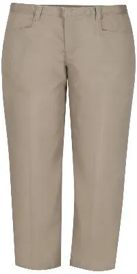 Girl's Flat Front Low Rise Khaki Pant