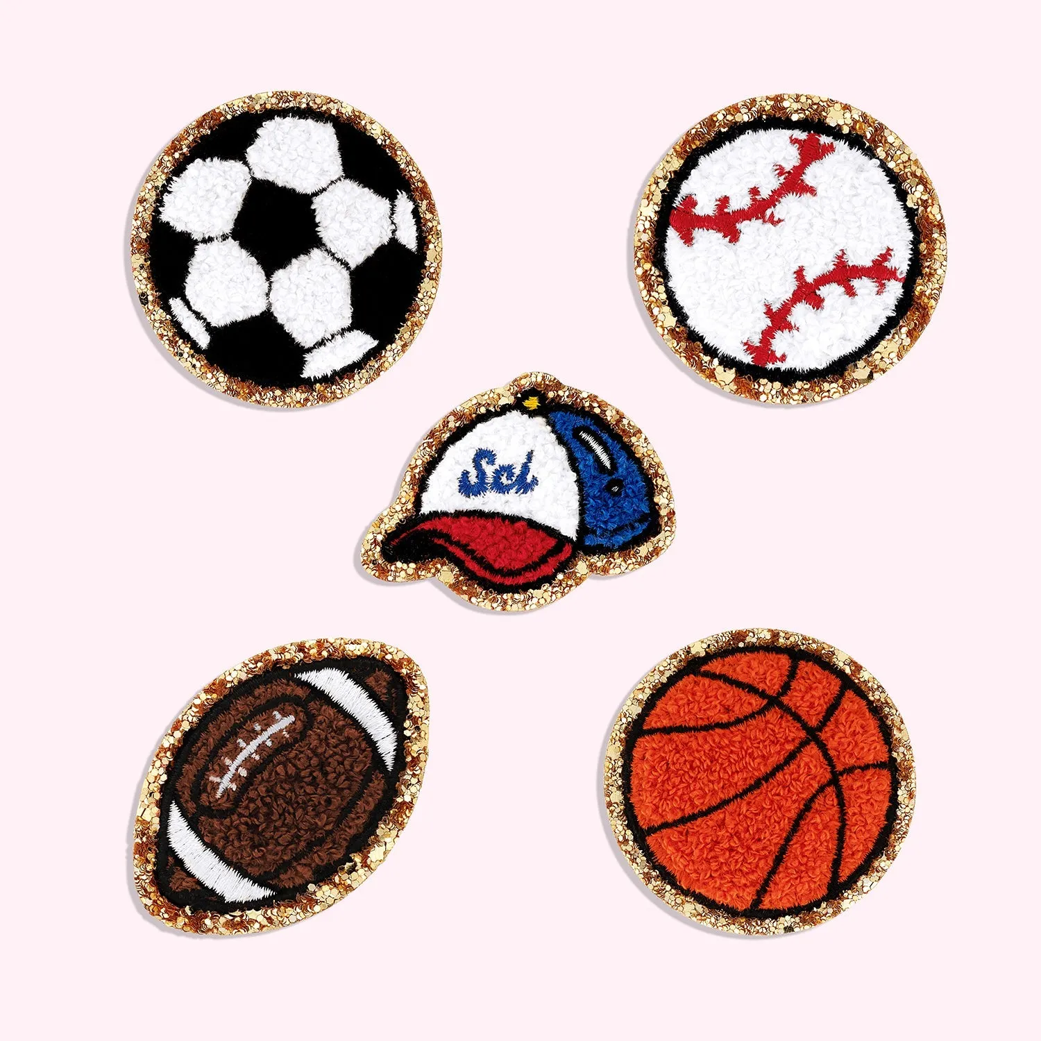 Glitter Varsity Basketball Patch