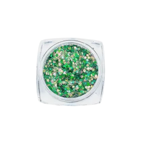 Green Confetti Glitters (2 pieces)