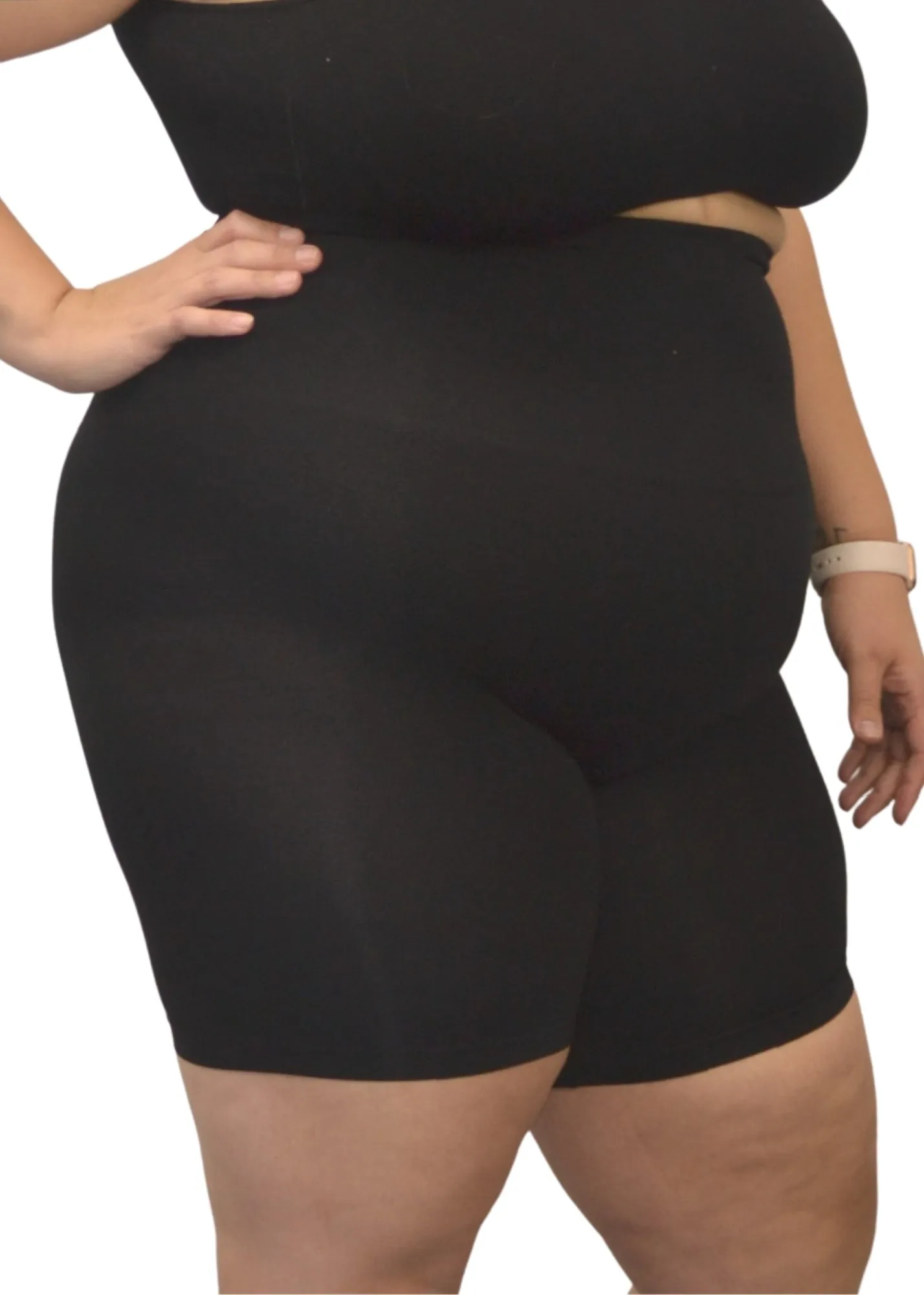 High-Waist Bike Shorts - Curvy Fit